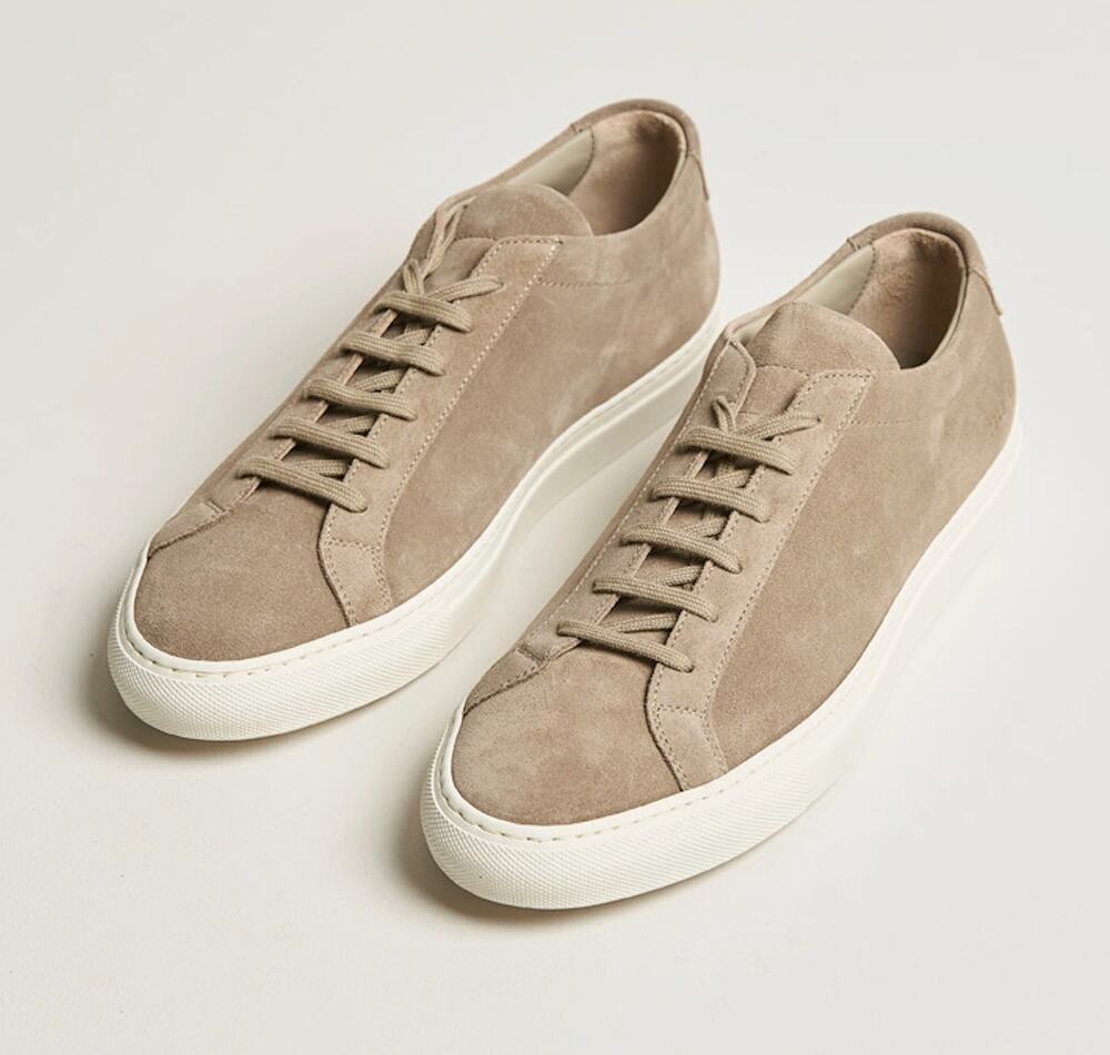 Common Projects EU 36 Woman Original Achilles Suede Sneaker Tan